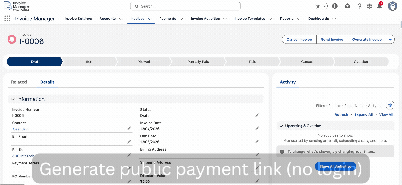 Send public link